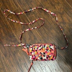 Crossbody or wristlet wallet
